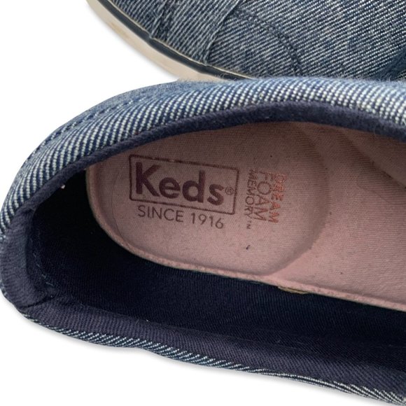 Keds Center III Tie Casual Show Dream Memory Foam Womens 8 Blue - Picture 8 of 9